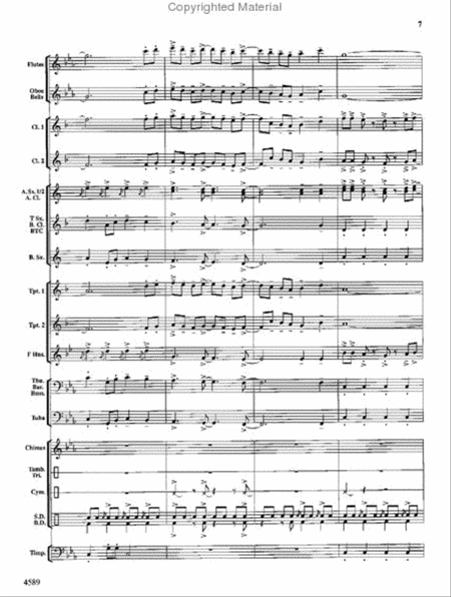 Copper Mountain Legend Concert Band scores gallery preview page 8
