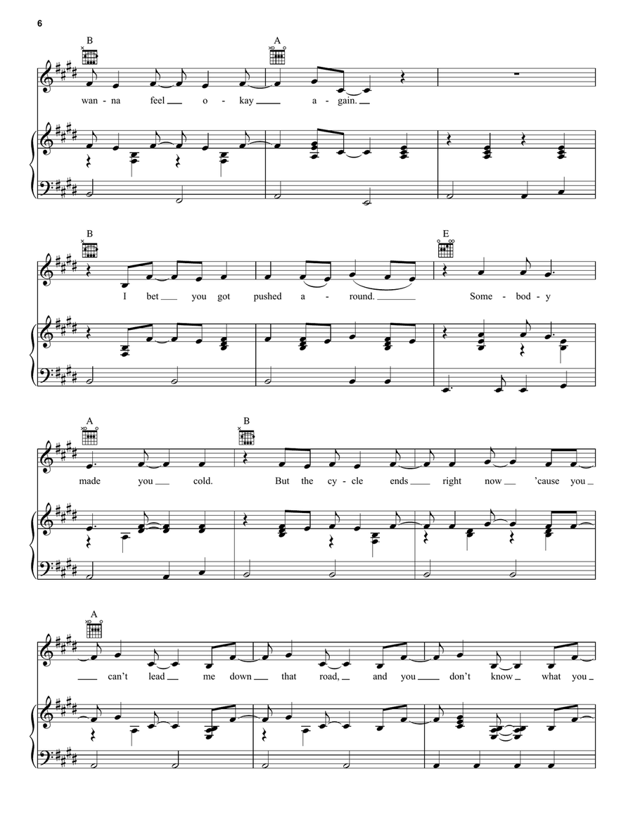 Mean Acoustic Guitar scores gallery preview page 6