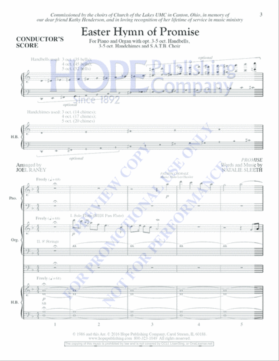 Easter Hymn of Promise Easter Hymn of Promise Choir scores gallery preview page 2
