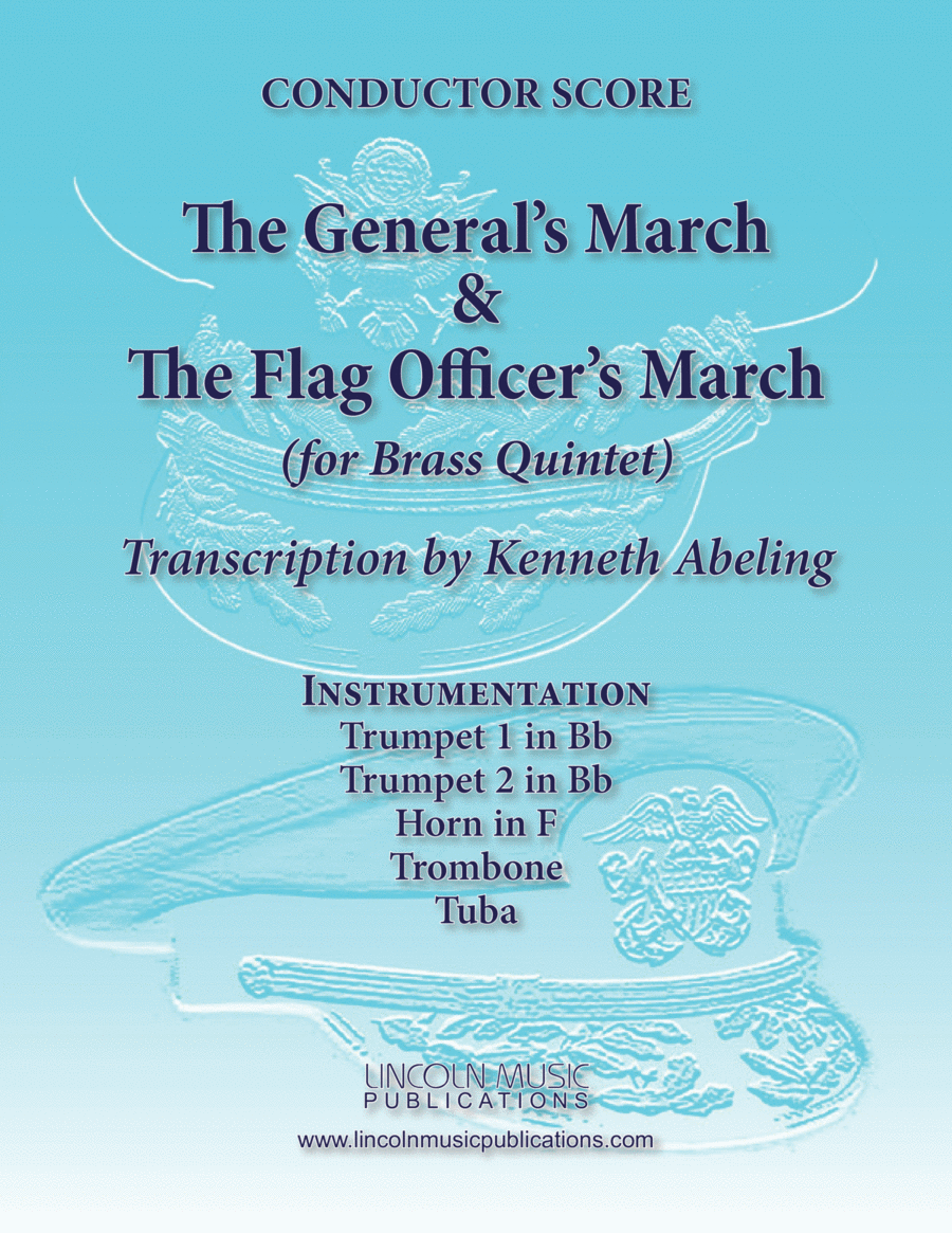 March - Generals & Flag March (for Brass Quintet) Brass Quintet scores gallery preview page 1