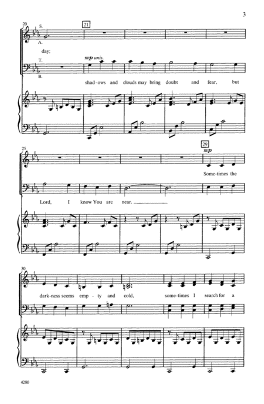 Just As I Am, Lord Just As I Am, Lord 4-Part scores gallery preview page 3