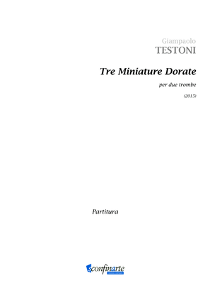 Giampaolo Testoni: TRE MINIATURE DORATE (ES 958)