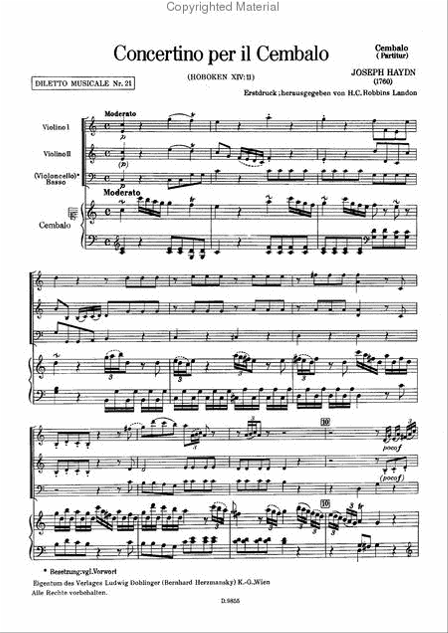 Concertino C-Dur Hob. XIV:11 Piano scores gallery preview page 2