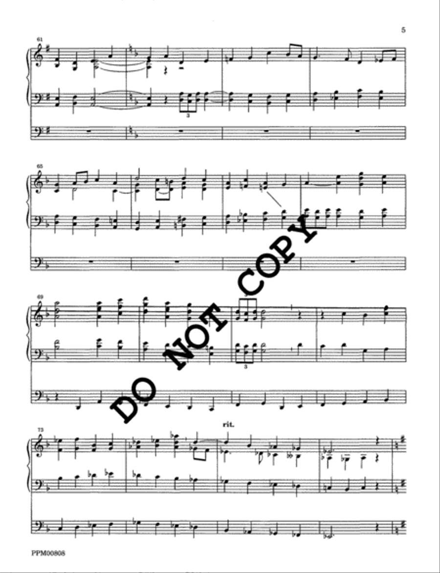 I Sing the Almighty Power of God: Organ Voluntaries on the Hymn Tunes of Ralph Vaughan Williams Volume I Organ scores gallery preview page 6