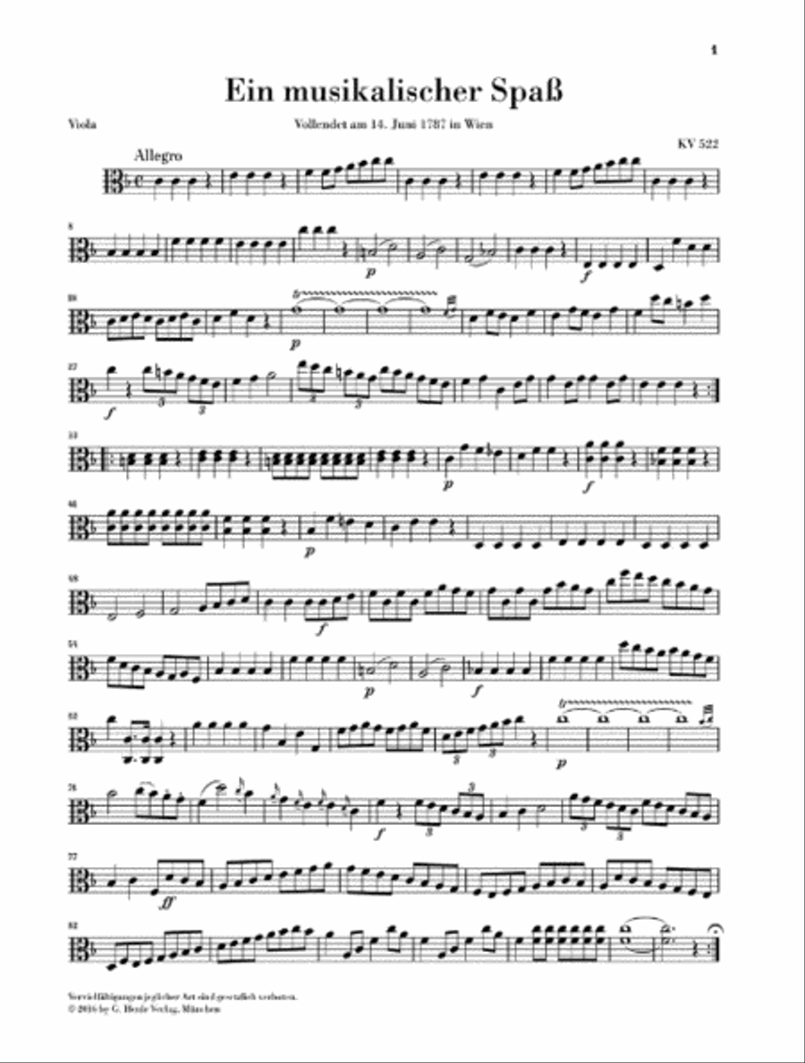 A Musical Joke K. 522 Horn scores gallery preview page 4