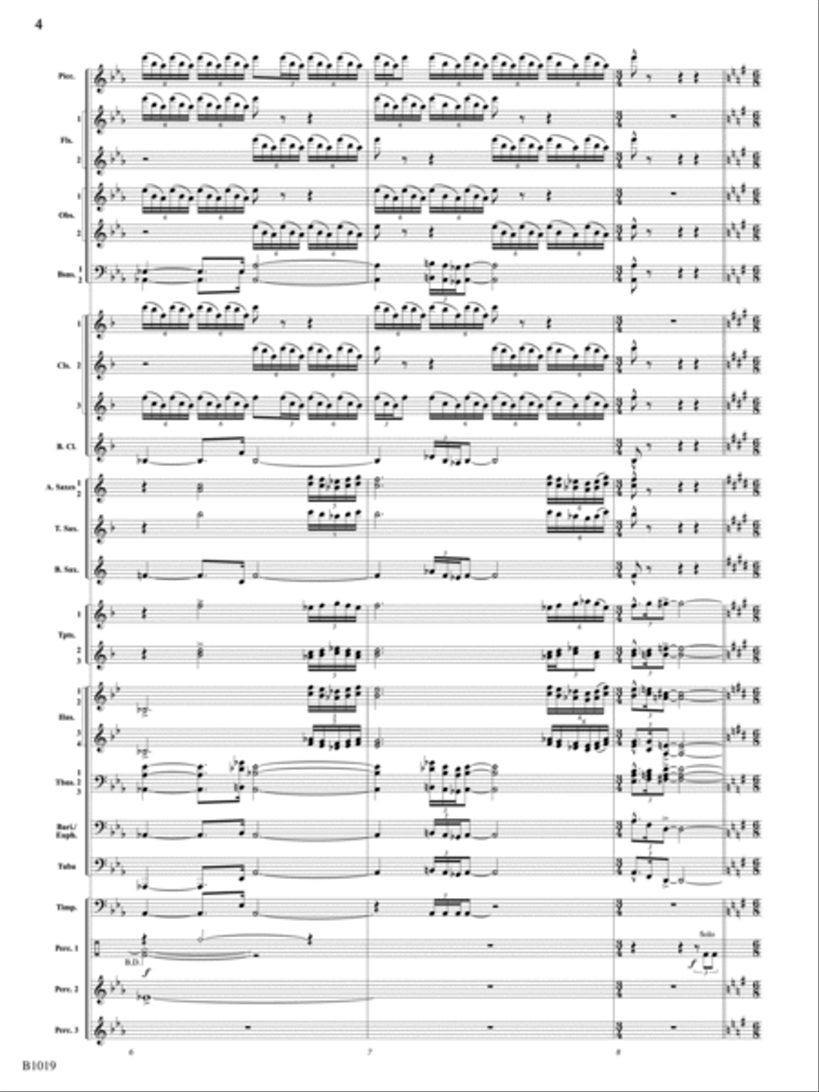Of Emperors and Chariots: Score Concert Band scores gallery preview page 4