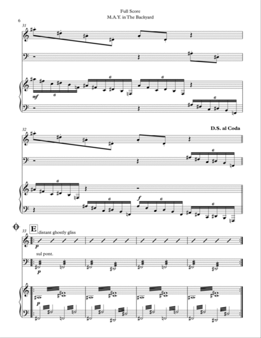 M.a.y. In The Backyard Piano Trio scores gallery preview page 6