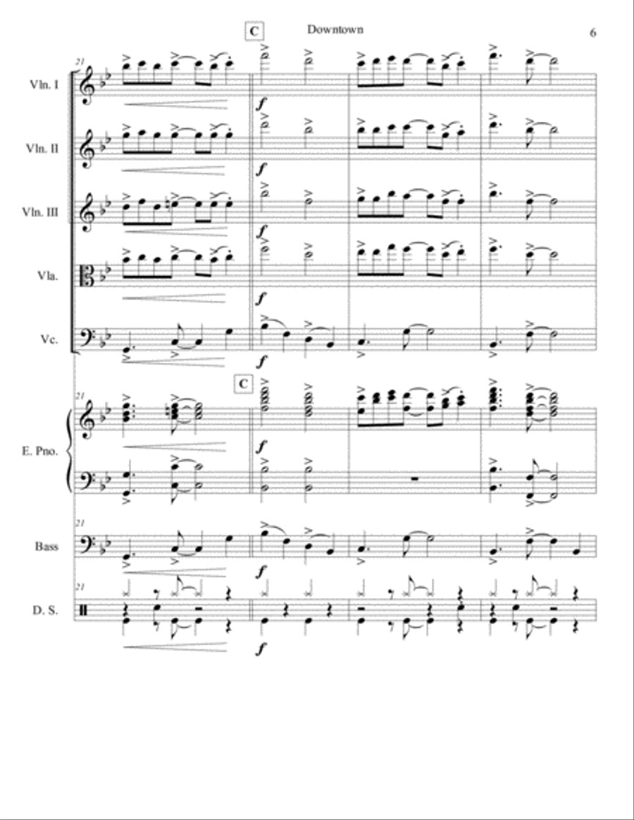 Downtown Large Ensemble scores gallery preview page 6