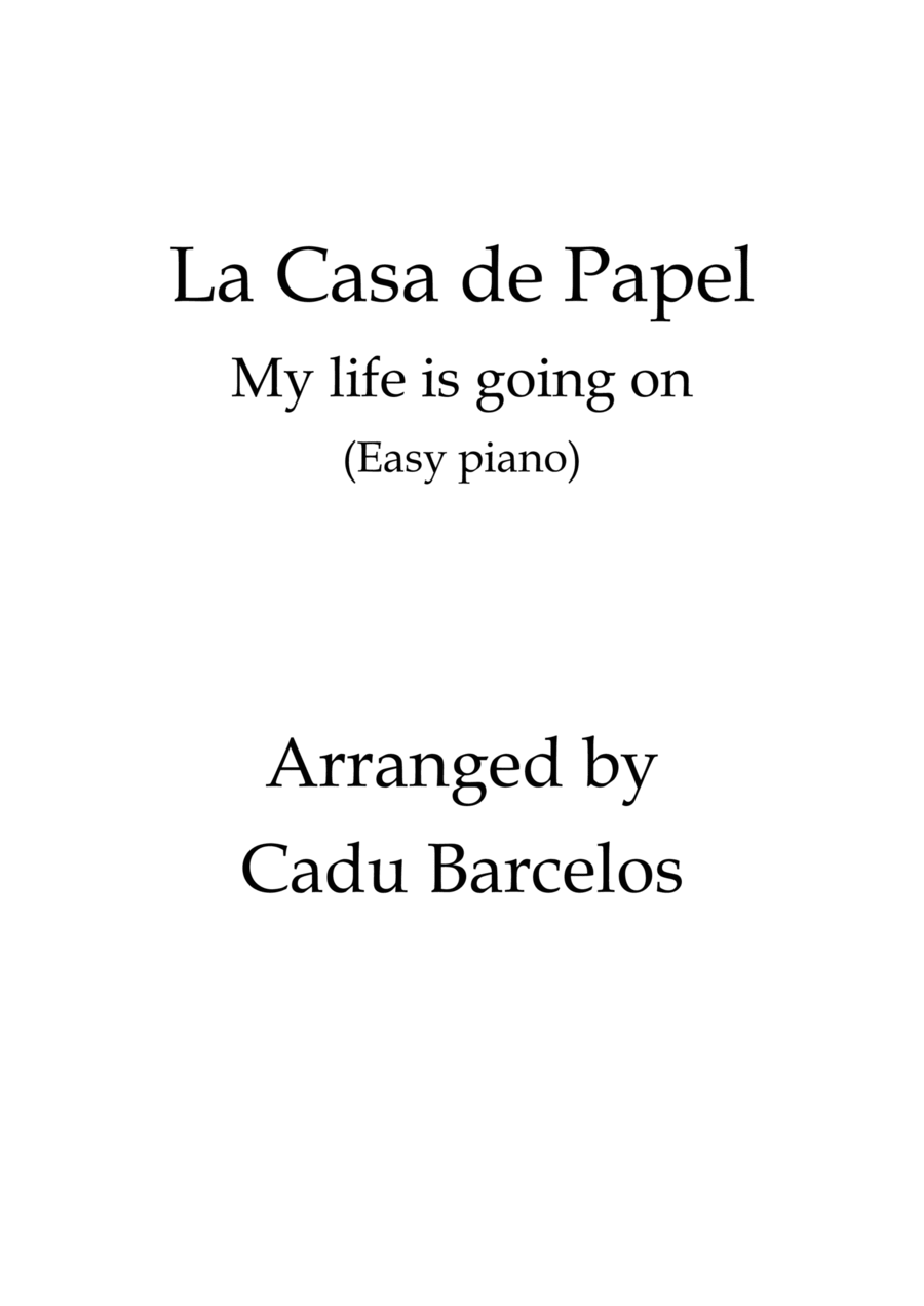 La Casa De Papel (my Life Is Going On) Easy Piano scores gallery preview page 1