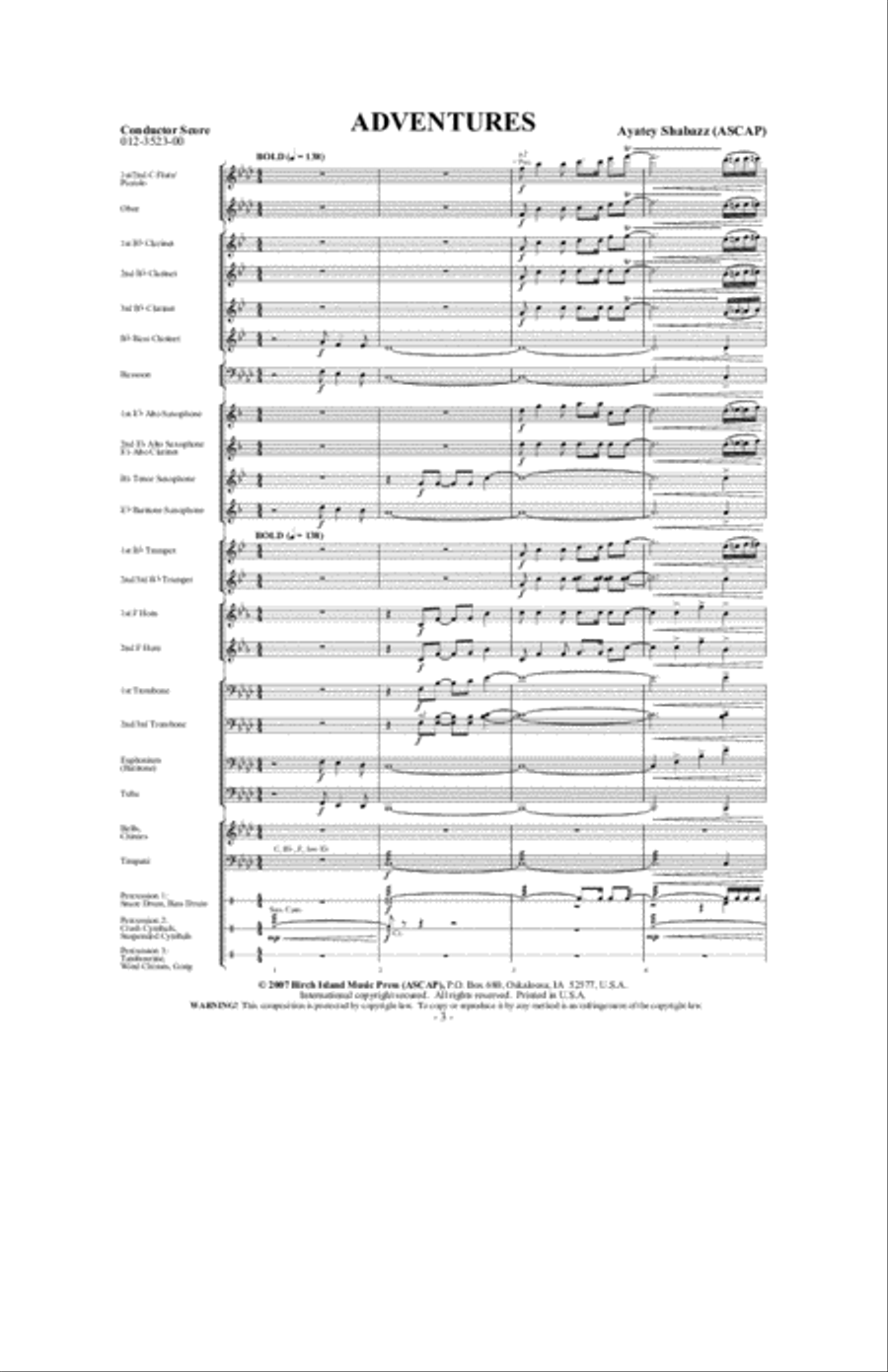 Adventures Concert Band scores gallery preview page 2