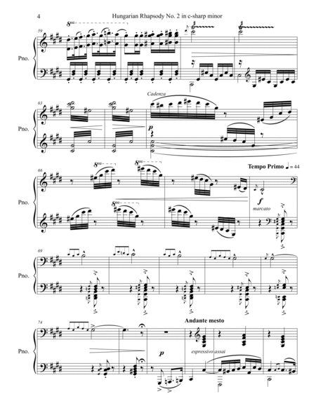 Hungarian Rhapsody No. 2 in c-sharp minor image number null