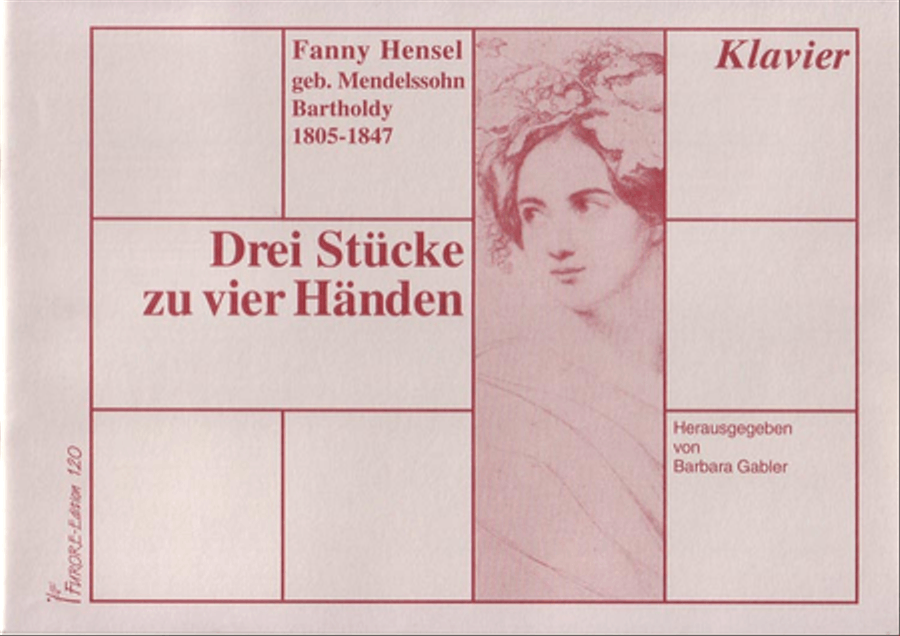 Drei Stucke zu vier Handen/Three character pieces Harpsichord scores gallery preview page 1