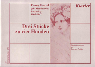 Book cover for Drei Stucke zu vier Handen/Three character pieces