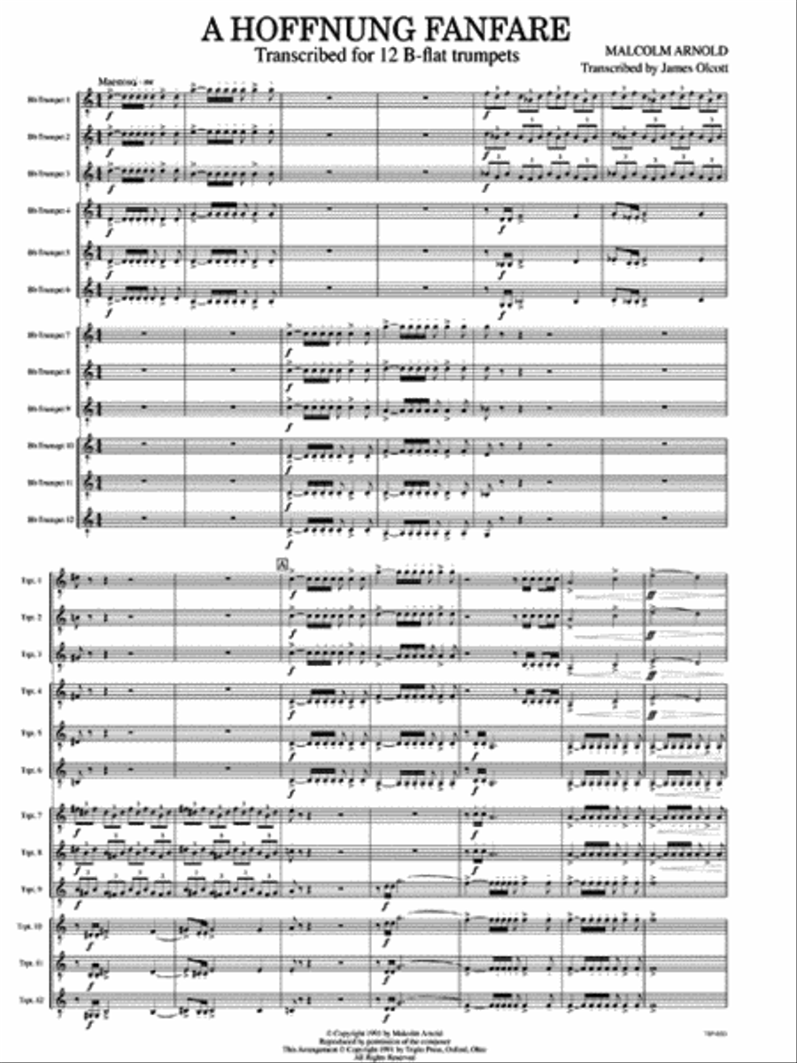 A Hoffnung Fanfare Small Ensemble scores gallery preview page 2