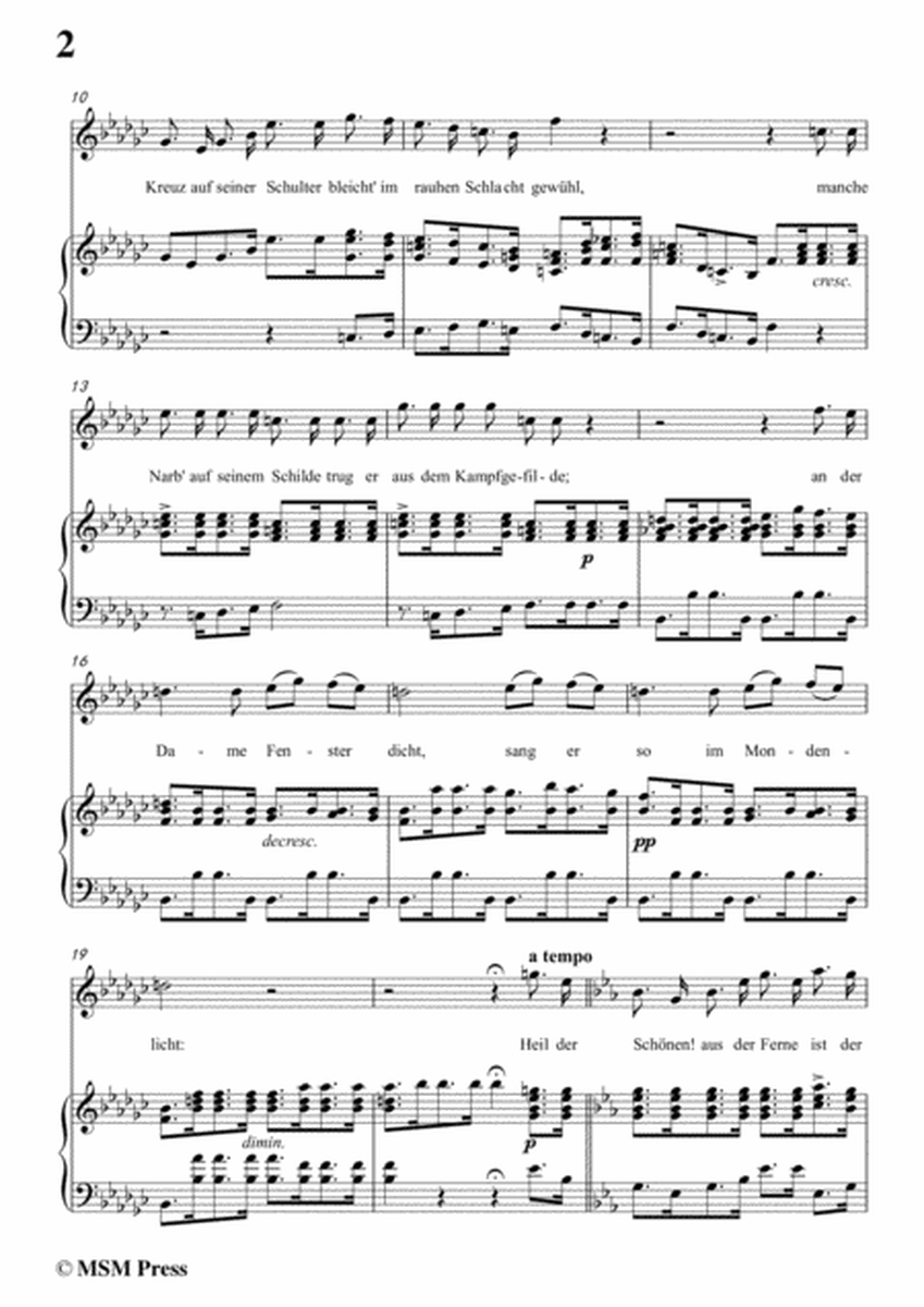 Schubert-Romanze des Richard Löwenherz,Op.86(D.907),in e flat minor,for Voice&Piano image number null