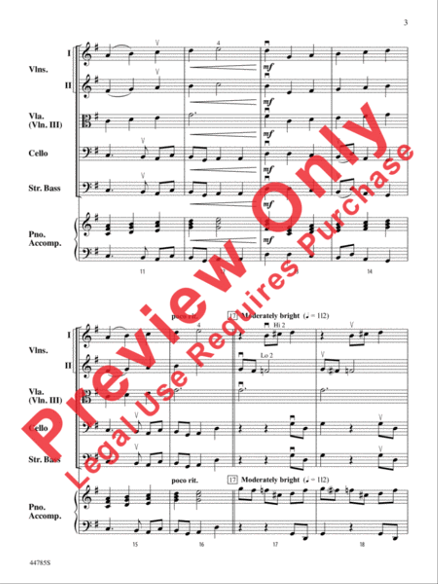 Finale from The Firebird String Orchestra scores gallery preview page 11