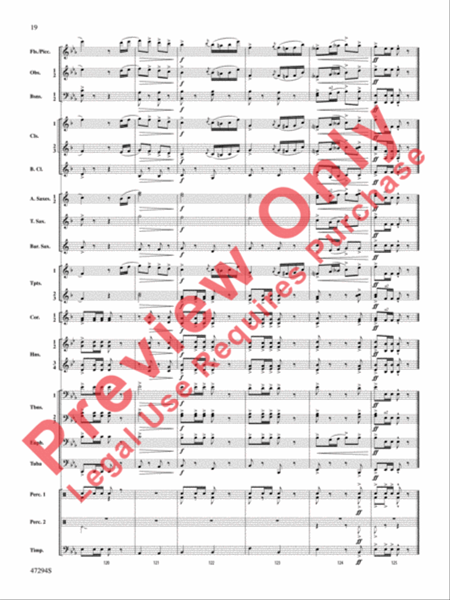 Scossa Elettrica Concert Band scores gallery preview page 20