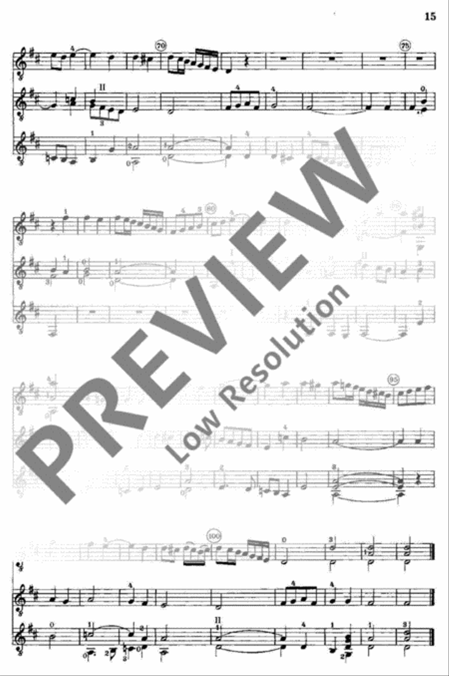 Alte Lautenmusik Guitar Ensemble scores gallery preview page 16
