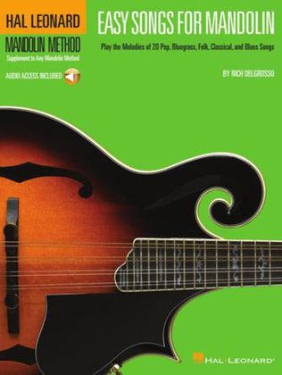 Book cover for Easy Songs for Mandolin