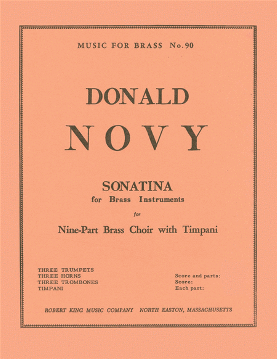 Sonatina (ensemble-brass 8 Or More) School and Community scores gallery preview page 1