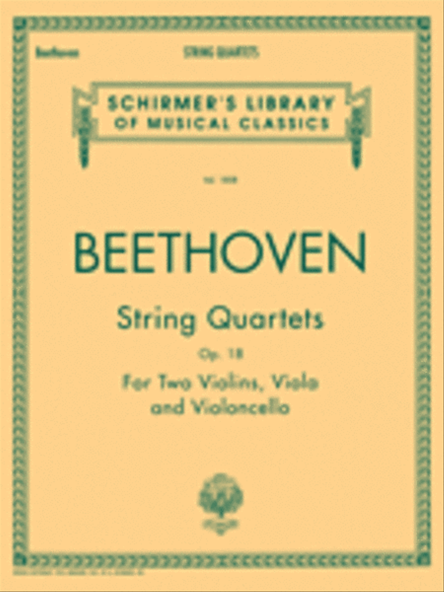 String Quartets, Op. 18 String Quartet scores gallery preview page 1
