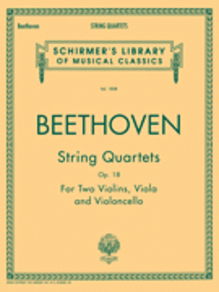 Book cover for String Quartets, Op. 18