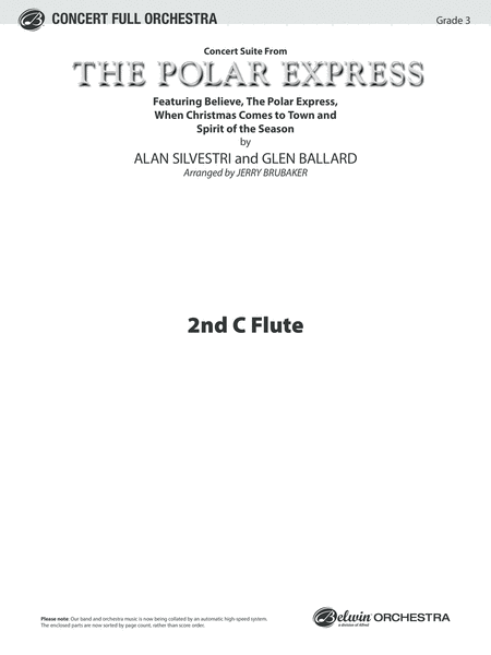 The Polar Express, Concert Suite from: 2nd Flute