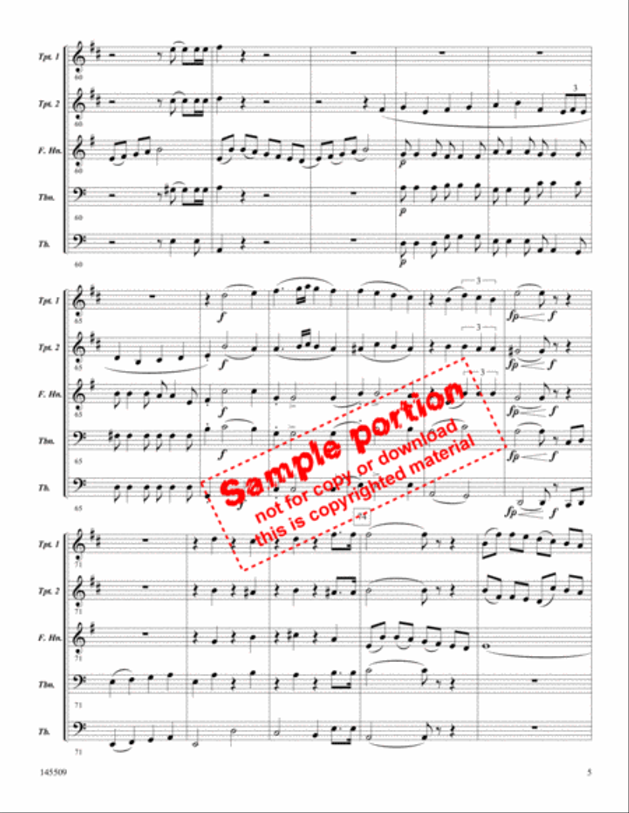 Christmas For Brass Brass Quintet scores gallery preview page 4