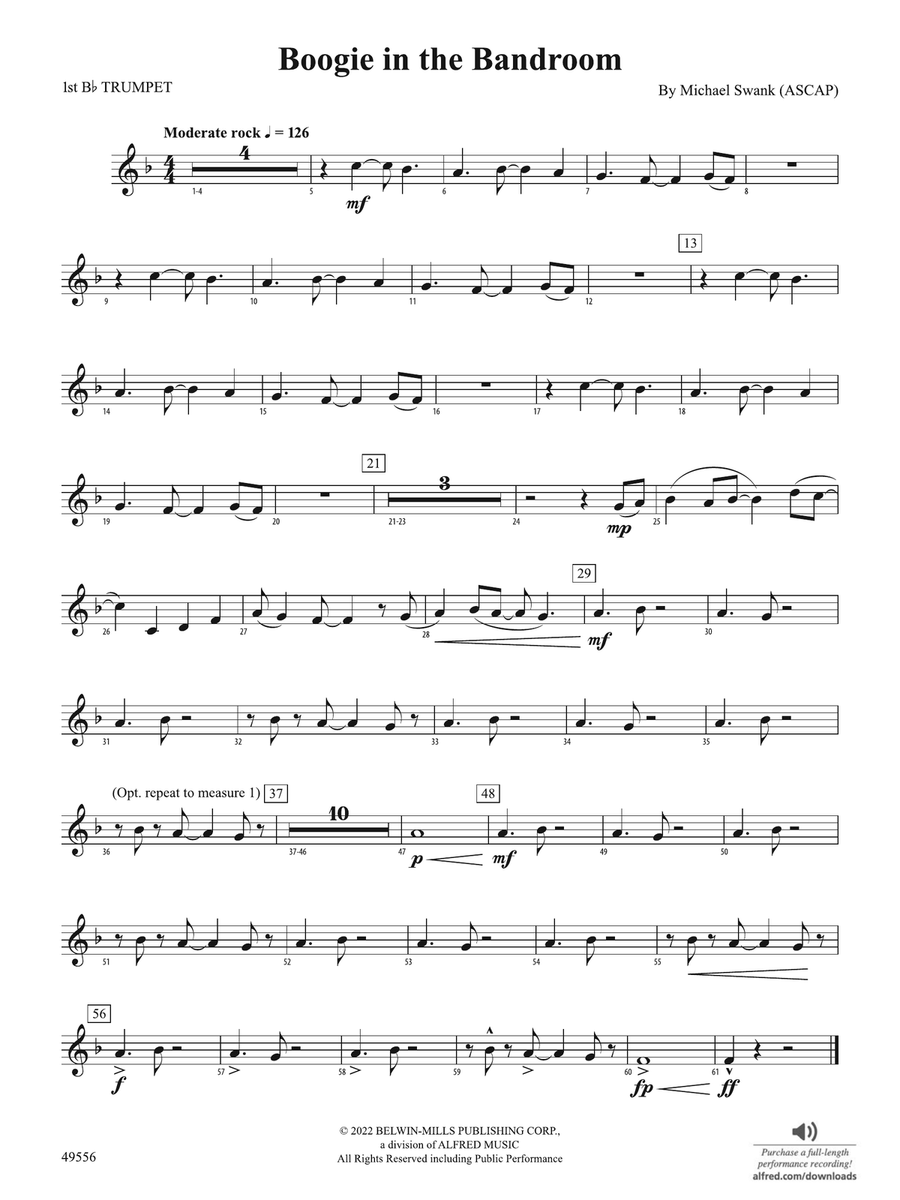 Boogie in the Bandroom: 1st B-flat Trumpet