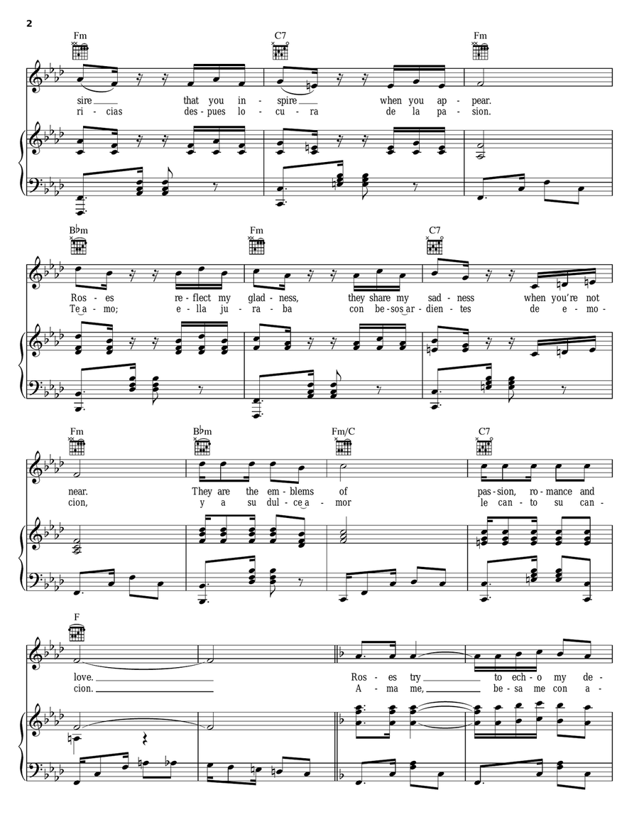 Tango Of The Roses (Tango Delle Rose) Guitar scores gallery preview page 2