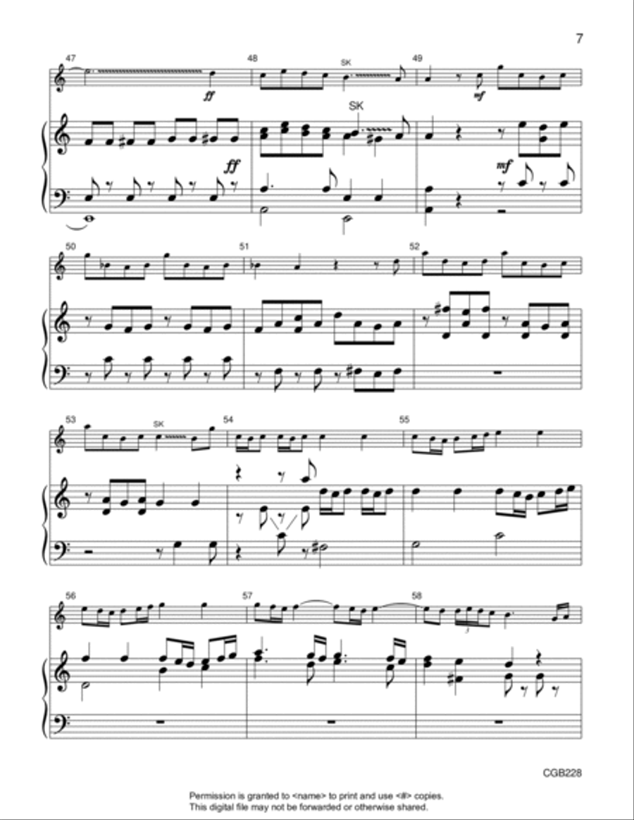 Vivaldi Concerto Handbell Choir scores gallery preview page 8