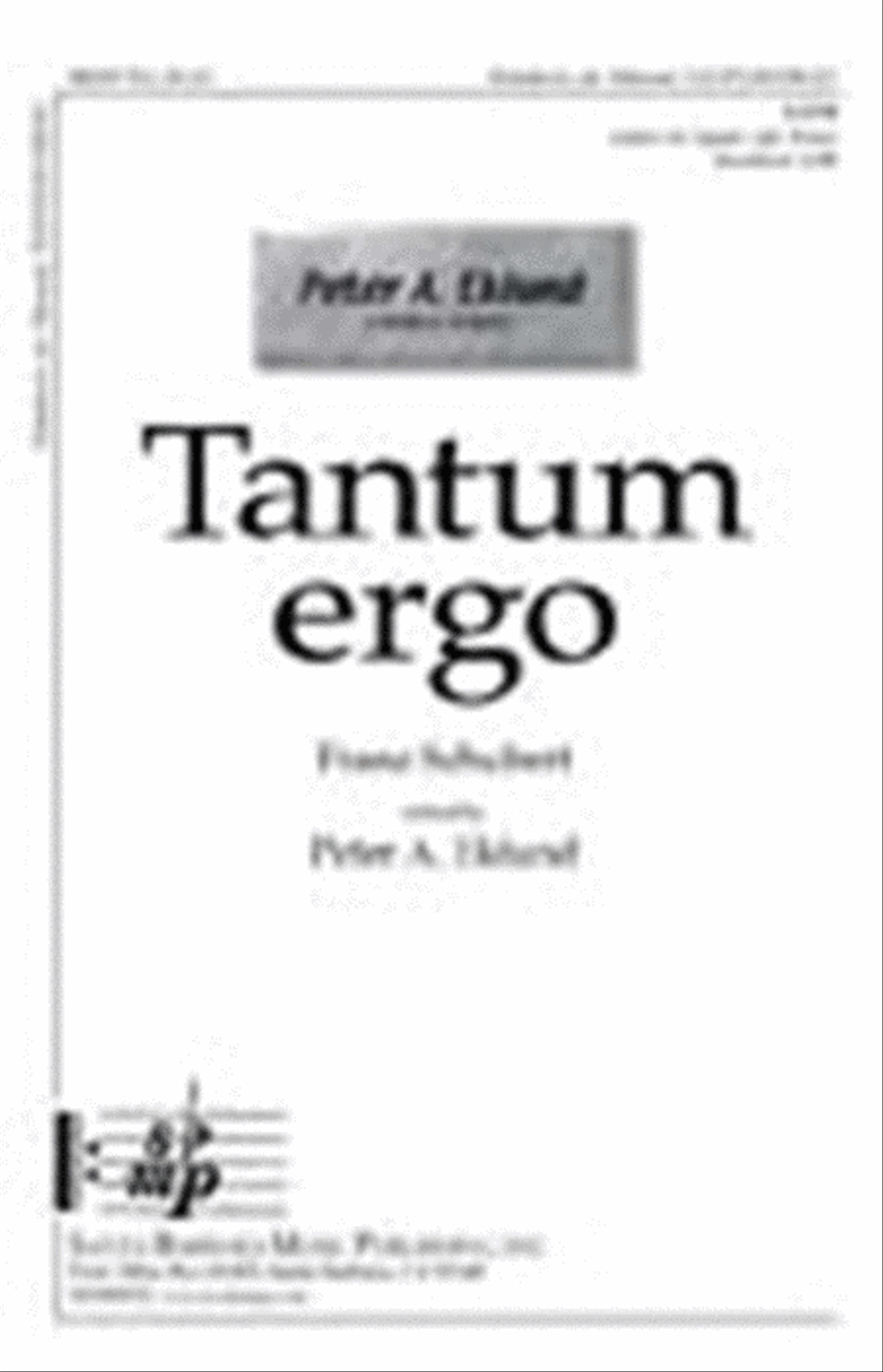 Tantum ergo - SATB Octavo 4-Part scores gallery preview page 1