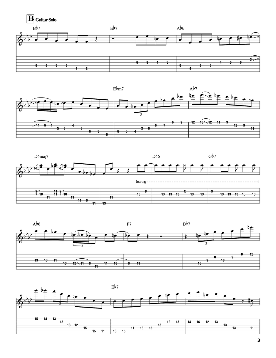 In A Mellow Tone In A Mellow Tone Electric Guitar scores gallery preview page 3