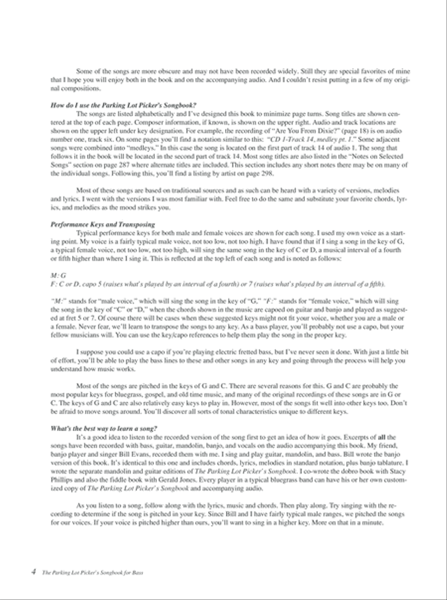 Parking Lot Picker's Songbook - Bass Edition Double Bass scores gallery preview page 10