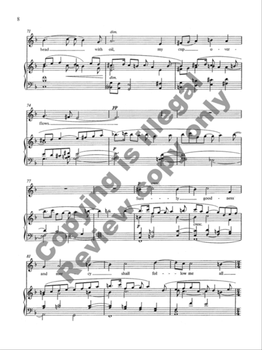 Psalm 23 Medium Voice scores gallery preview page 14