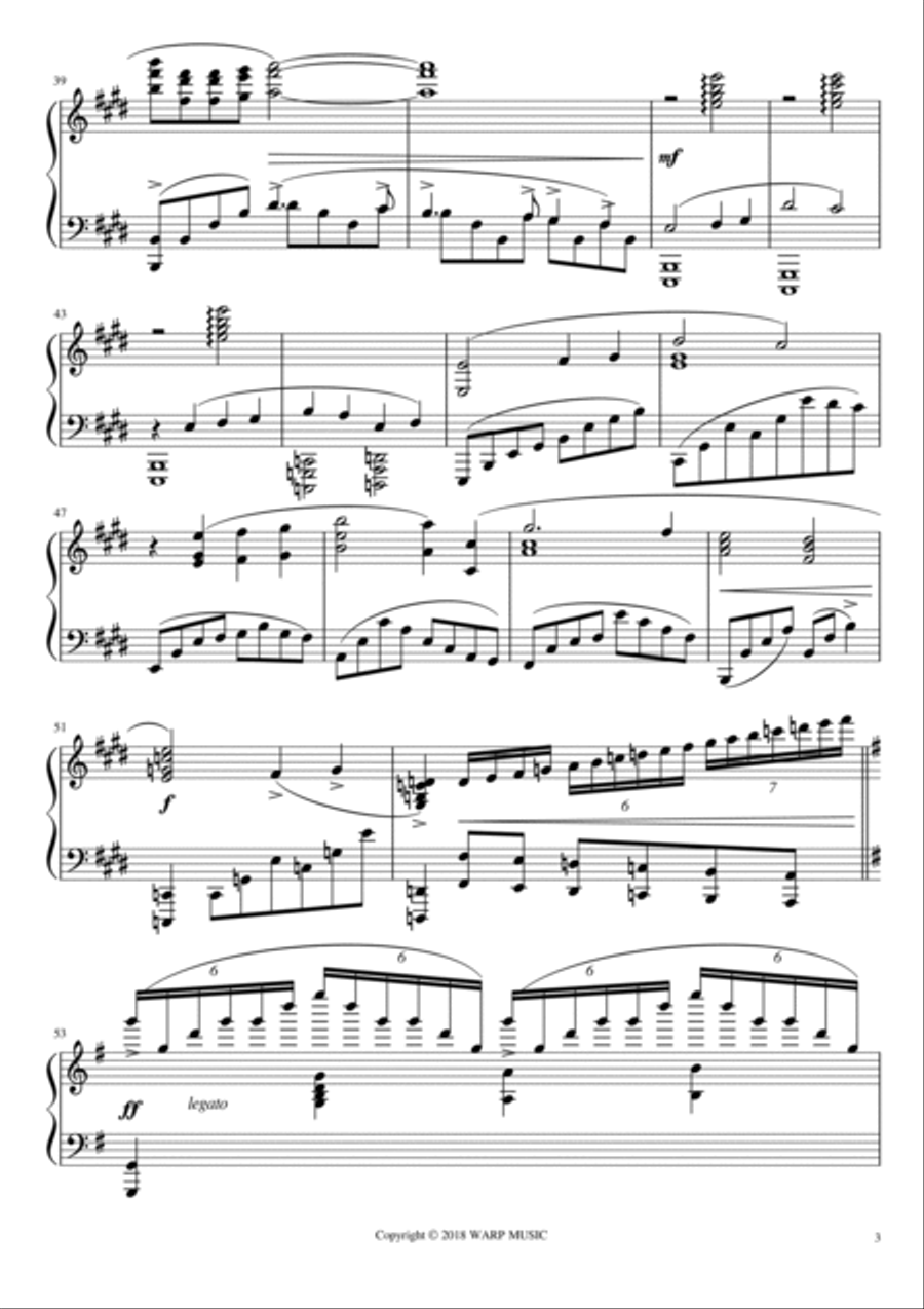 Fantasy Vii Piano Solo scores gallery preview page 3