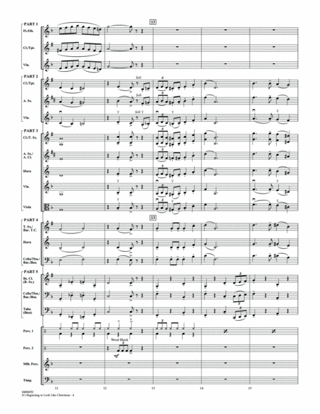 It's Beginning to Look Like Christmas (arr. Michael Brown) - Conductor Score (Full Score)