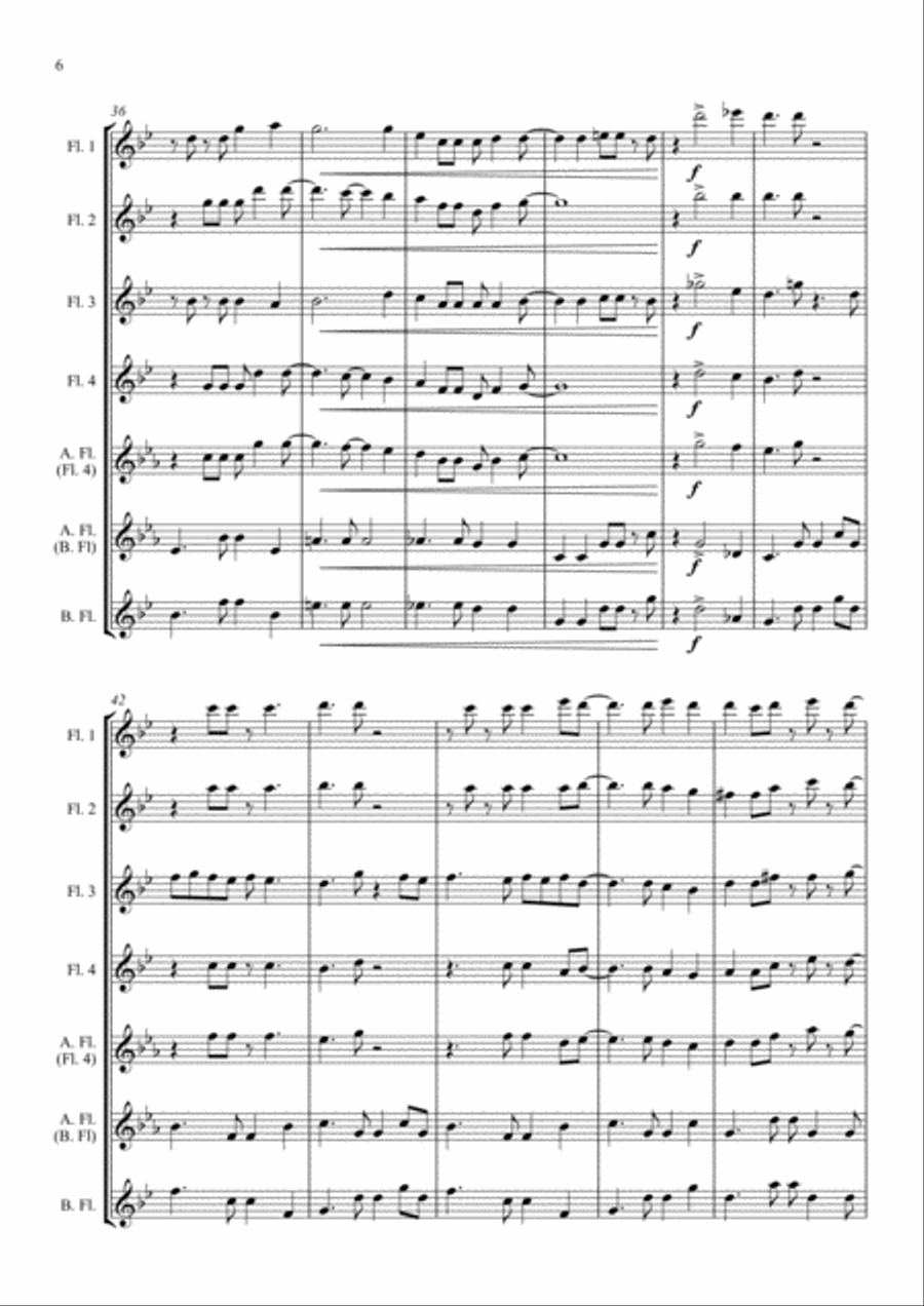 Mas Que Nada Woodwind Quintet scores gallery preview page 6