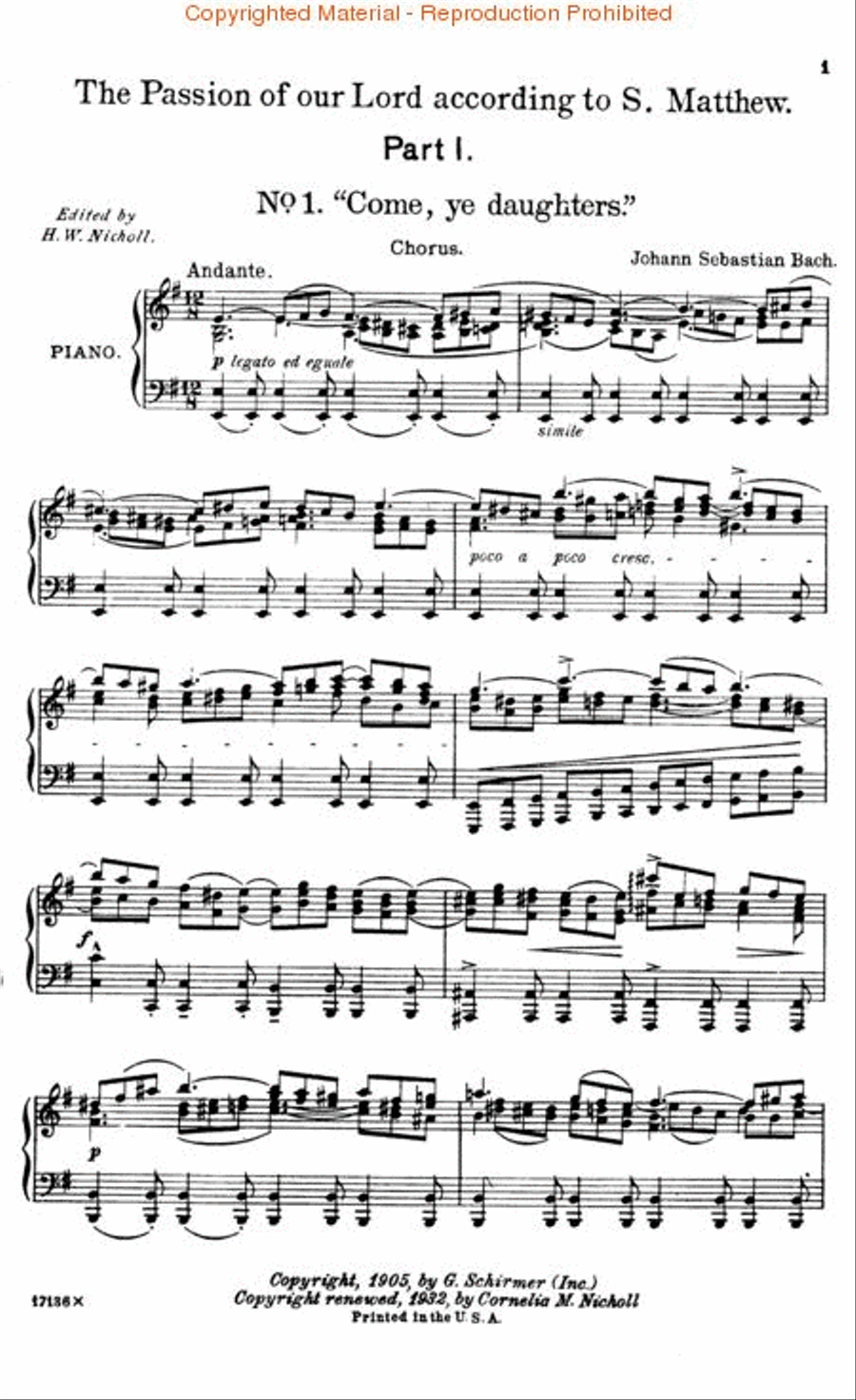 St. Matthew Passion 4-Part scores gallery preview page 3