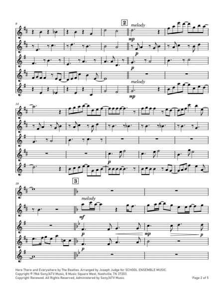 Here, There And Everywhere by George Benson Saxophone Quartet - Digital Sheet Music