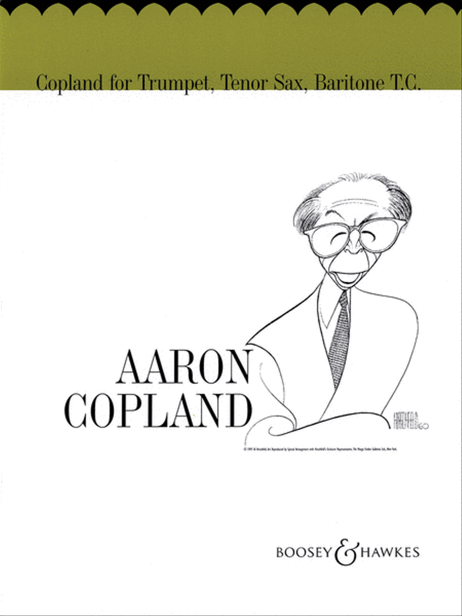 Copland for Trumpet, Tenor Sax, Baritone T.C. Tenor Saxophone scores gallery preview page 1