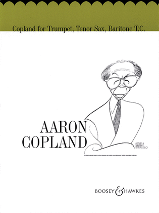 Book cover for Copland for Trumpet, Tenor Sax, Baritone T.C.