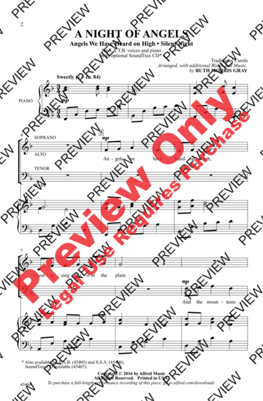 A Night of Angels A Night of Angels 4-Part scores gallery preview page 2