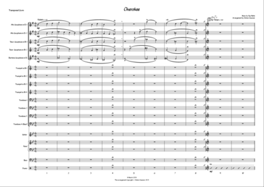 Cherokee Jazz Ensemble scores gallery preview page 3