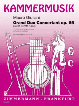Book cover for Grand Duo Concertant (Grand sonata A major) Op. 85