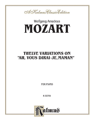 Book cover for Twelve Variations on Ah, Vous Dirais-Je, Maman