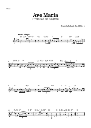 Ave Maria by Schubert for Oboe with Chords