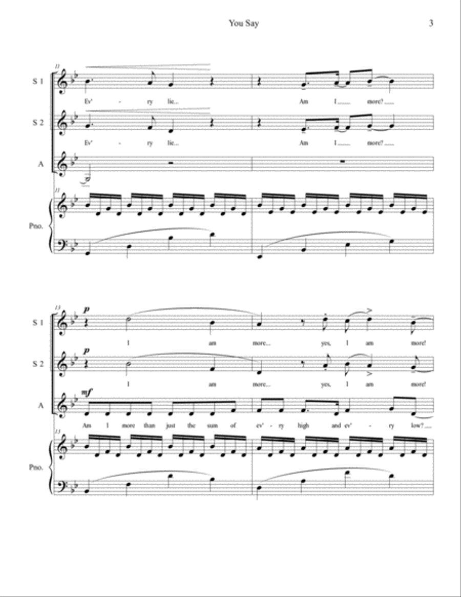 You Say SSA scores gallery preview page 3
