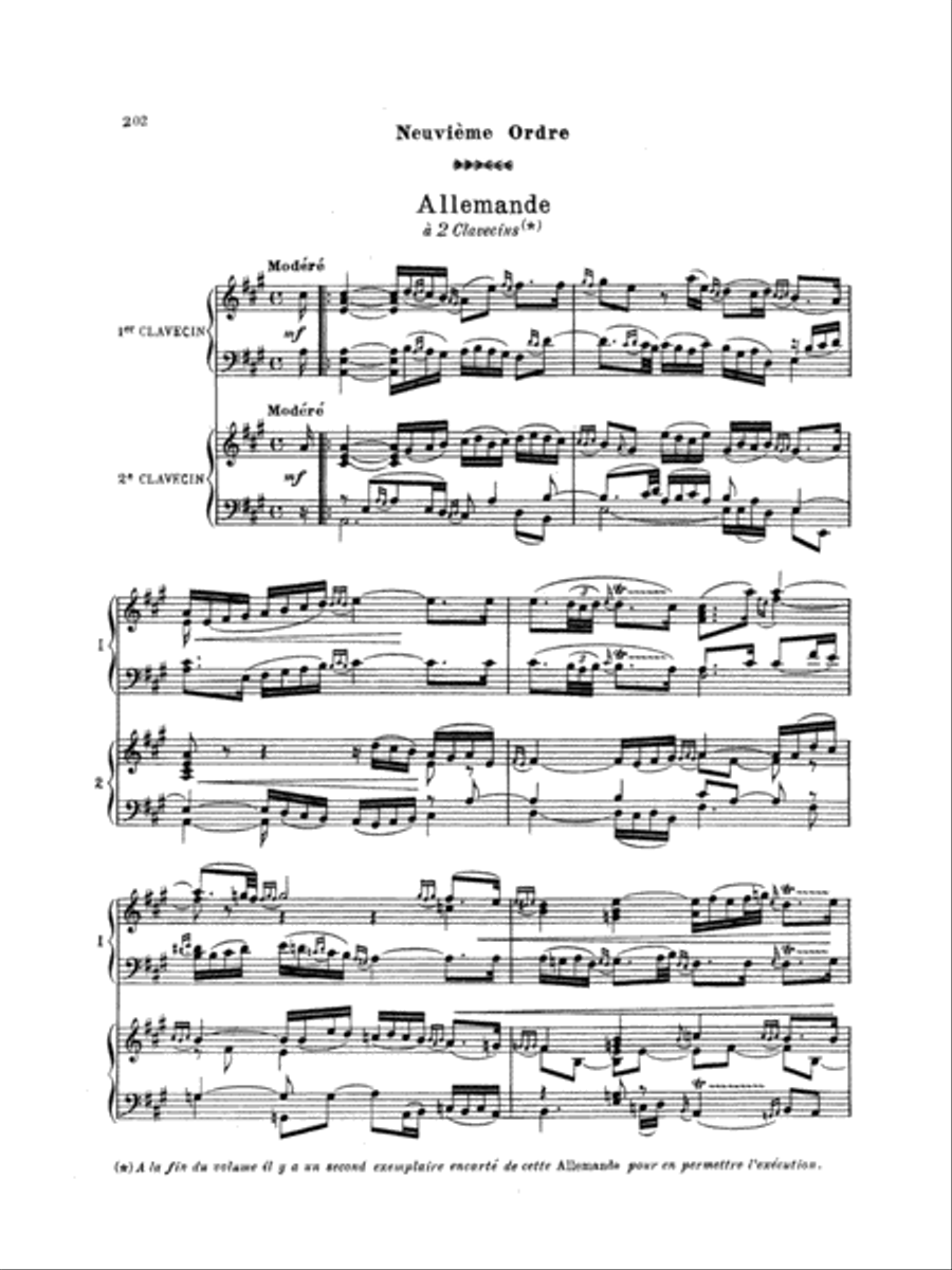 Couperin: Clavichord Pieces (Volume II) Piano Solo scores gallery preview page 1