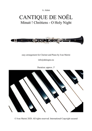 Book cover for CANTIQUE DE NOEL (MINUIT ! CHRETIEN - O HOLY NIGHT) - for Clarinet and Piano